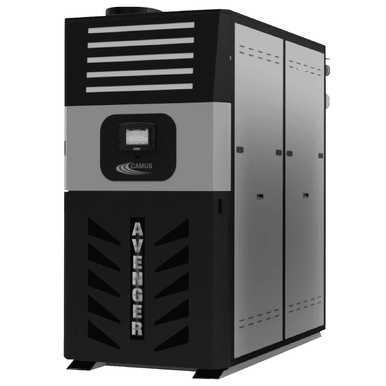 4000MBH Avenger fully condensing stainless steel Vertical Firetube boiler with Honeywell SOLA controls and 25:1 turndown ratio