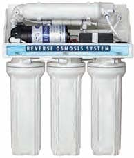 5-stage, 75GPD RO w/ pump #20010074 Includes: carbonprefilter, membrane carbonpostfilter, 3.2 gal tank, autoshutoff valve, serviceablecheck valve, chrome faucet,120/1 booster pump