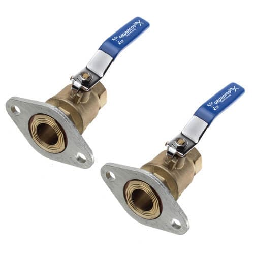 1" GF 15/26 Bronze Dielectric Isolation Valve, Pair, No Lead (Threaded)