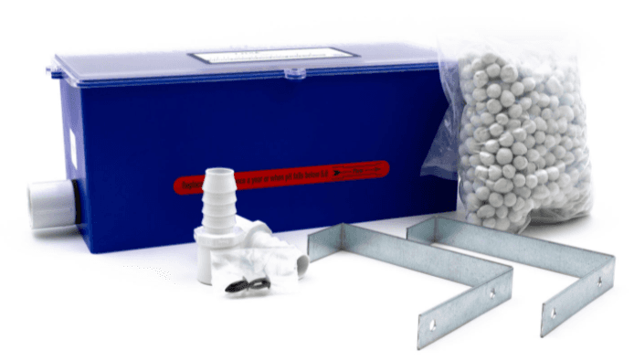 Neutralizer Kit, 1-300 MBH Tank style w/ clear cover,3/4" PVC socket conn  0 - 2.4GPH # 2009