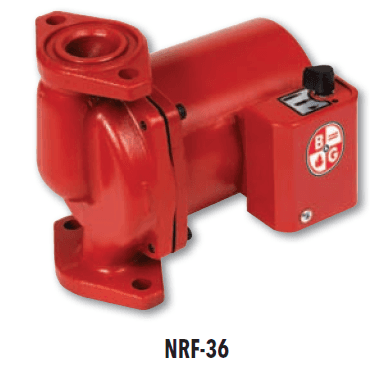 C.I. 3-spd circ pump, 1/6 HP -Flange Code: A or K - CastIron construction - 1/6 HP,3200 RPM - 115 Volt, 1-PH
