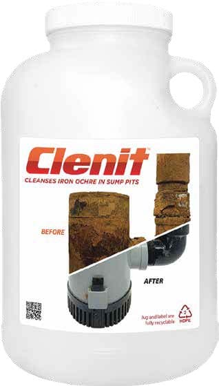 Iron Cleanser for sump pits