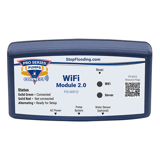 Pro Series CONNECT WiFi2 Module - WiFi enabled pump monitor Send emails, texts & status alerts, to phone/tablet/computer Compatible w/: * PHCC-1730/1850/2400 * PS-C22/C33 * DFC2, VSC2, DVSA #717301122965
