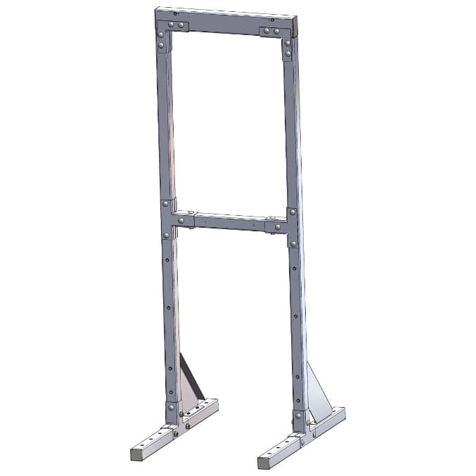 Free-standing rack for RINNAI tankless WH's & I-series boilers