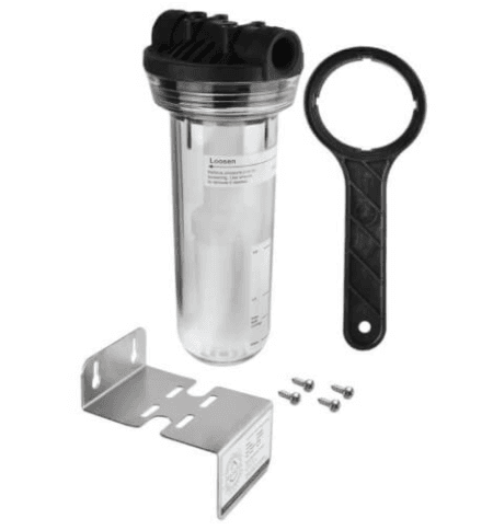 All clear water treatment system Tankless pre-filter