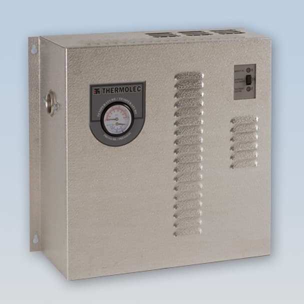 Thermolec FFB electric boiler- 40,000 watts- 240V/1-PH (4 x 60A breakers)- BTU/H equivalent 136,480 - SS tank, 1-1/4" conn, full modulationThermolec FFB electric boiler