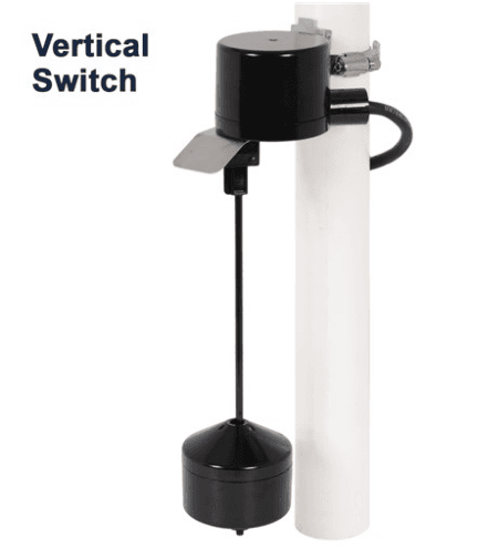 Vertical Float Switch, 10' cord, Piggy-back plug (120v)- no controllerActivation height isadjustable to any level# 717301122125