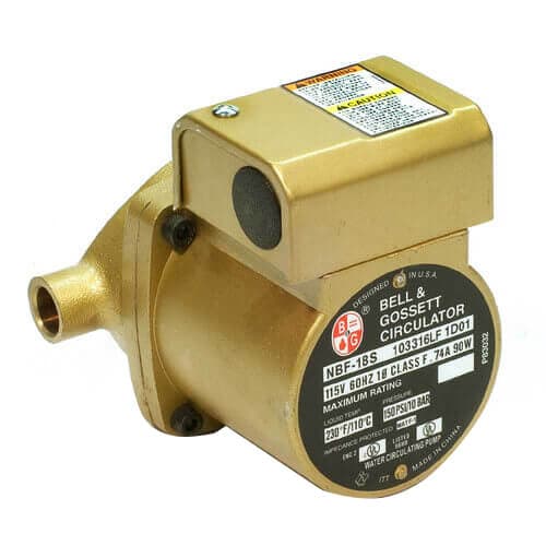 103316LF Bronze circ pump,1/2" sweat conn, 115/1   1/25HP,  3000 RPM