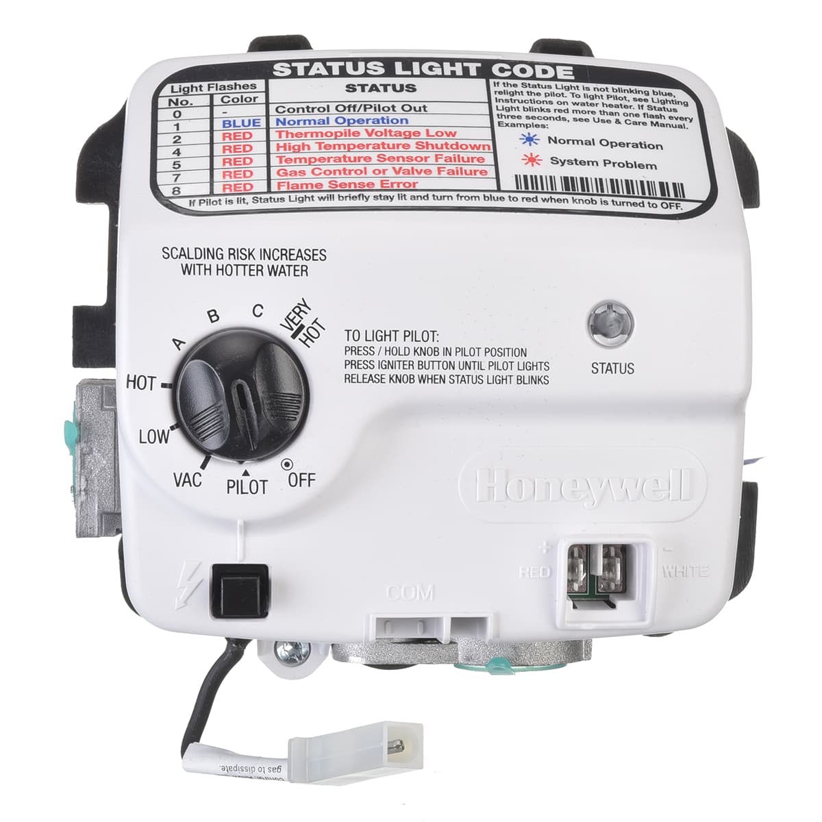 Rheem gas control