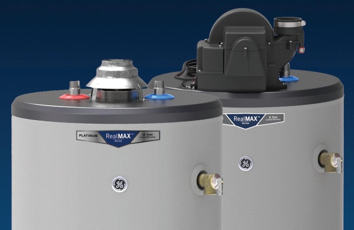 GE RealMAX Platinum gas water heater